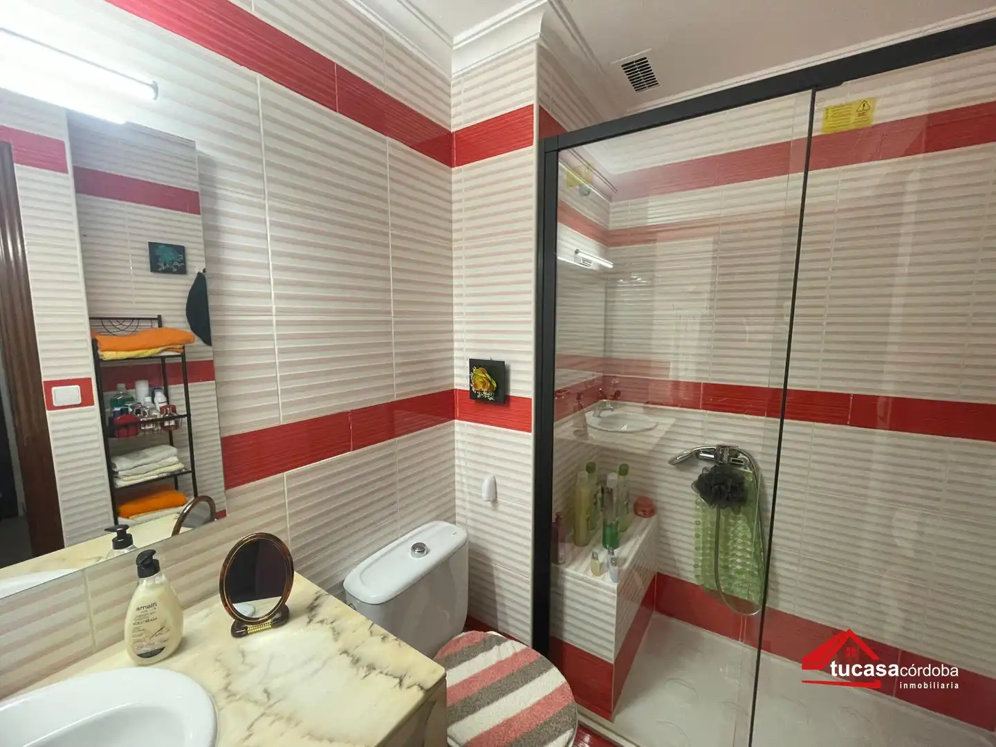 Bathroom of Flat for sale in Córdoba  with Air Conditioner, Parquet flooring and Terrace