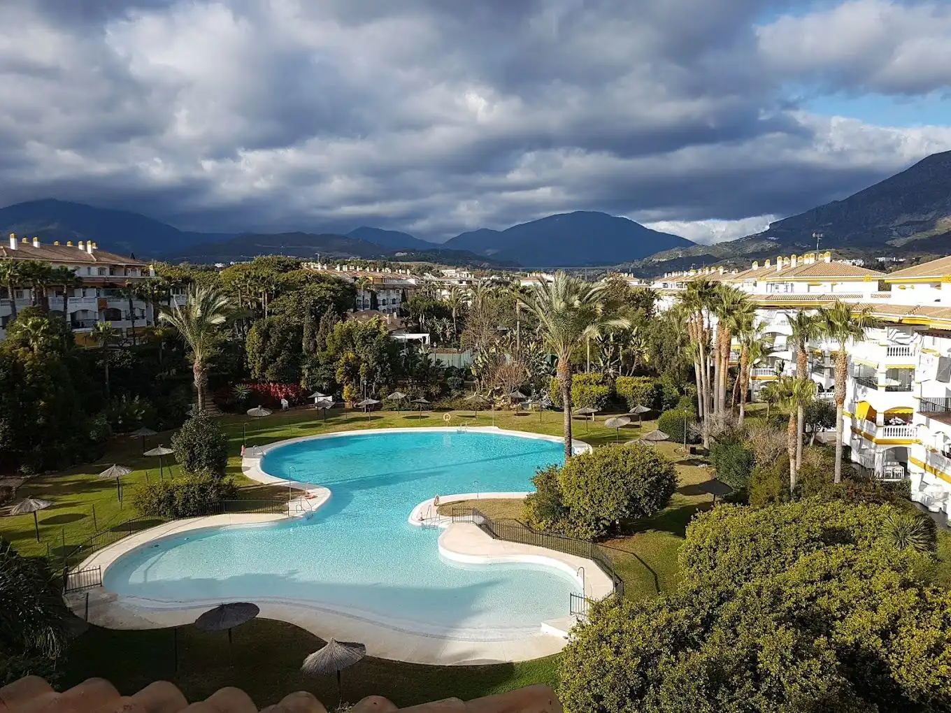 Garten von Wohnungen zur Miete in Marbella mit Klimaanlage, Heizung und Terrasse