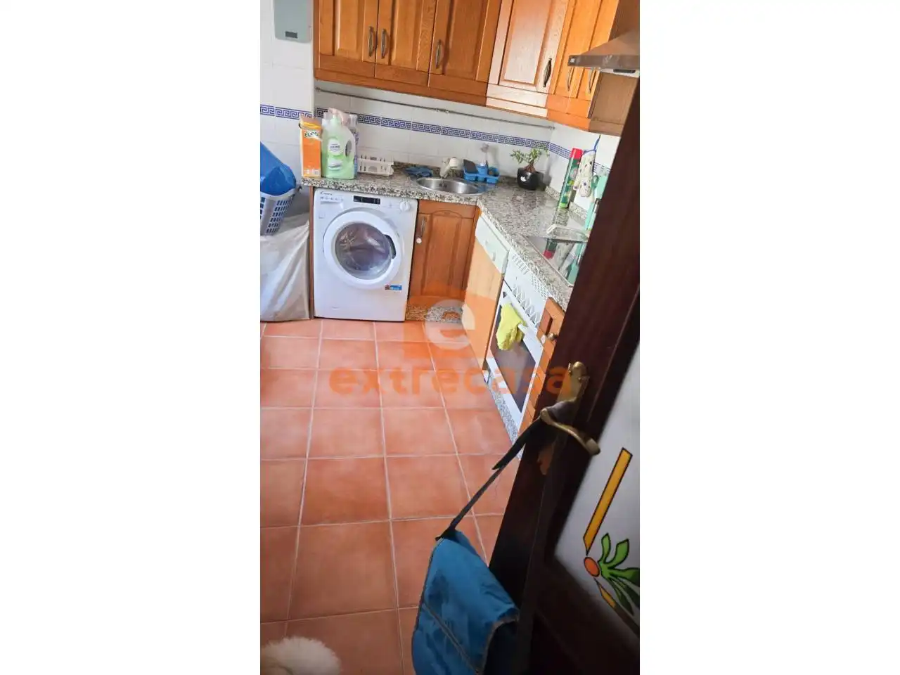 Cuina de Pis de lloguer en Badajoz amb Aire condicionat i Moblat