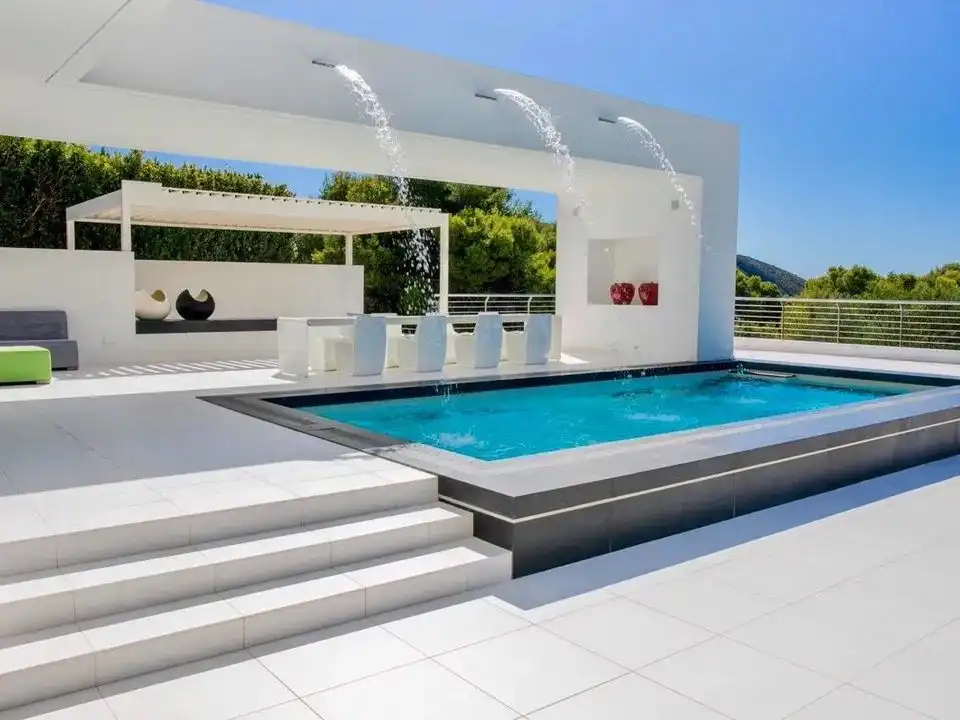 Piscina de Casa o chalet en venta en Moraira con Aire acondicionado, Calefacción y Terraza