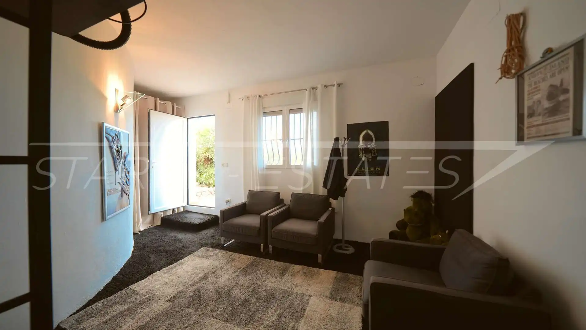 Sala d'estar de Casa o xalet en venda en La Vall d'Ebo amb Aire condicionat, Jardí privat i Piscina