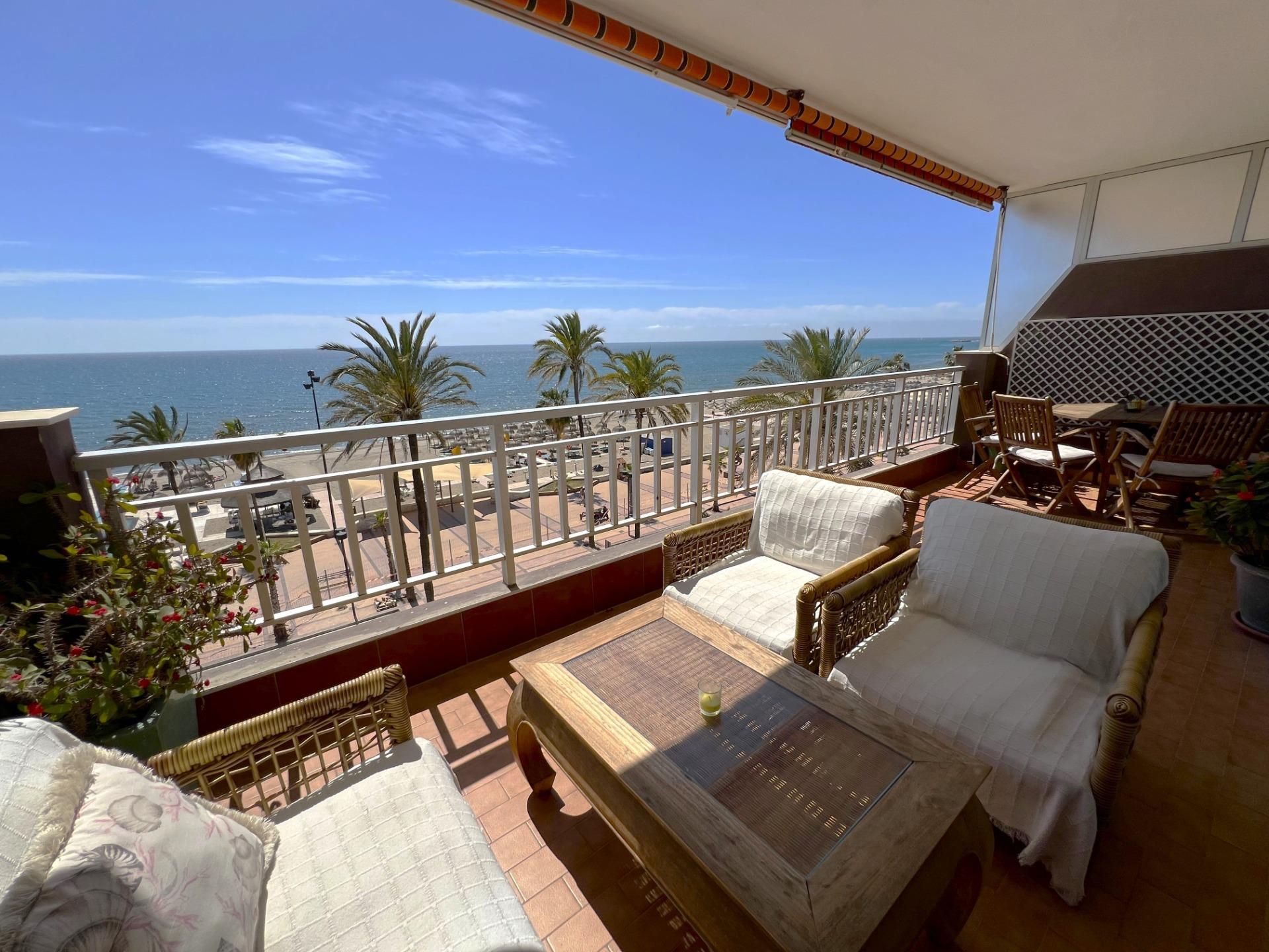 Terrace of Flat to rent in Fuengirola  with Air Conditioner, Private garden and Parquet flooring