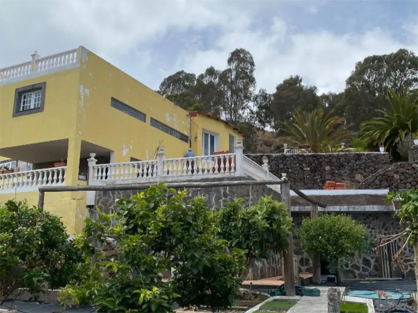 Vista exterior de Casa o chalet en venta en Gáldar con Piscina