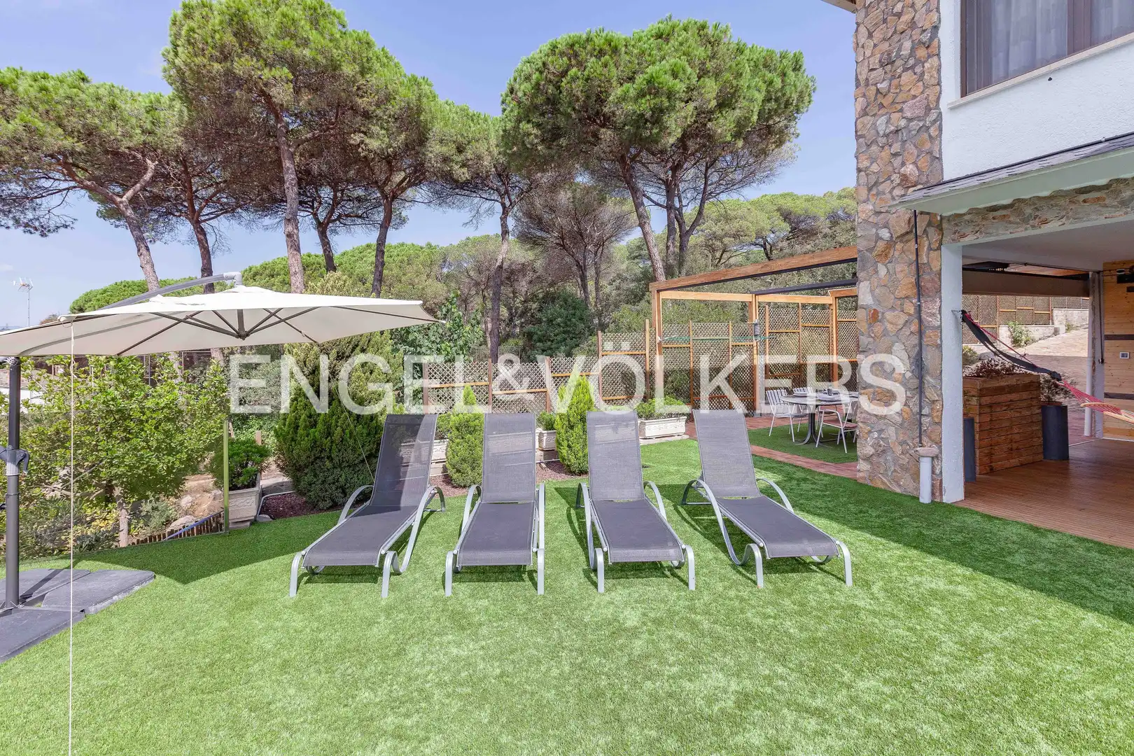 Terraza de Casa o chalet de alquiler en Llinars del Vallès con Aire acondicionado, Calefacción y Jardín privado