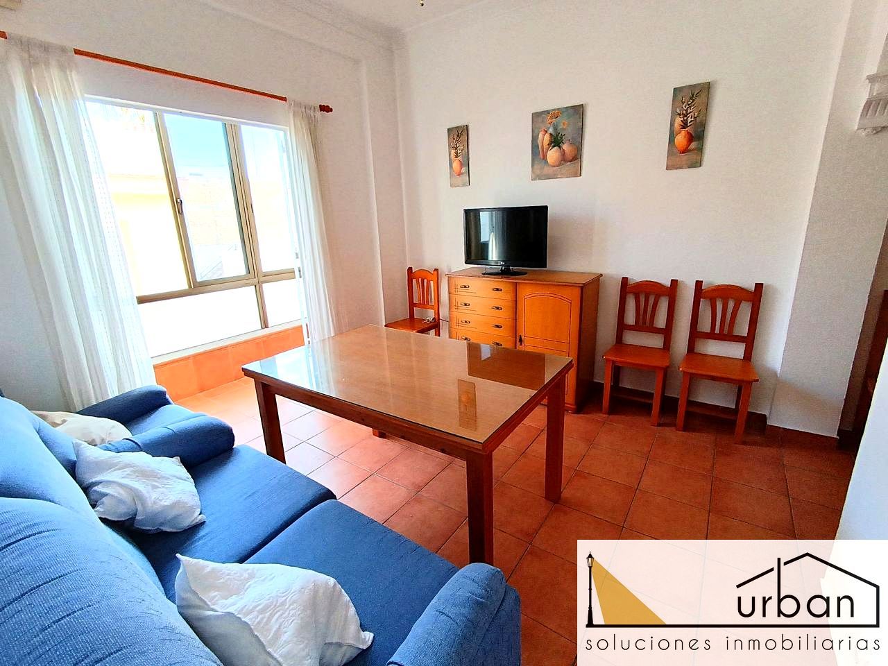 Living room of Flat for sale in Chipiona  with Air Conditioner and Furnished