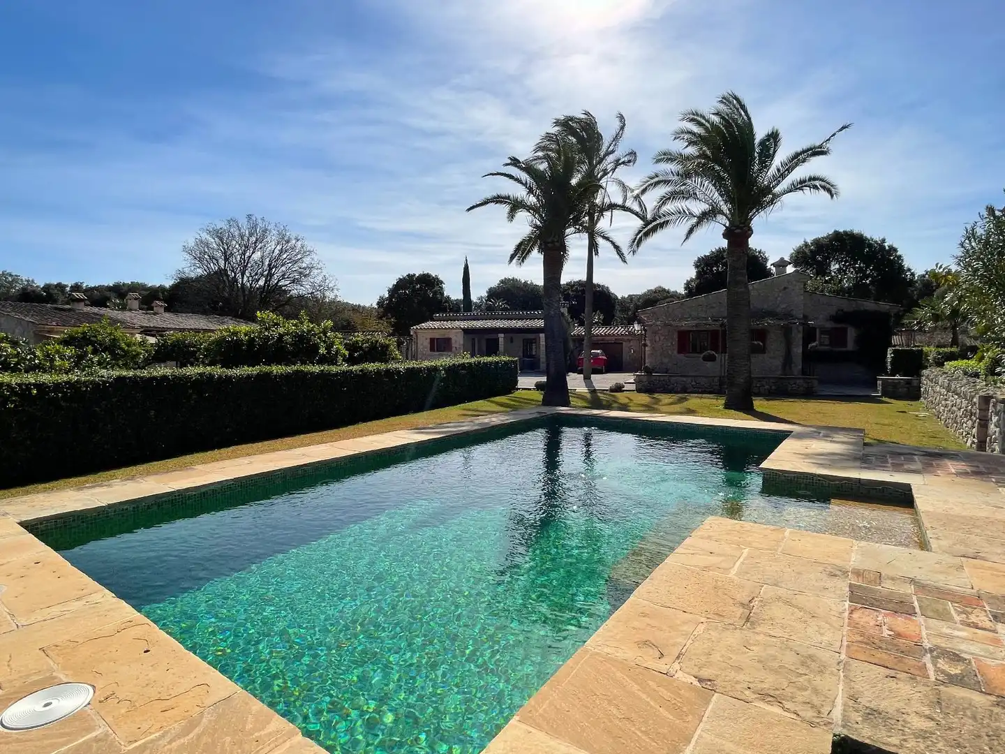 Schwimmbecken von Country house zum Verkauf in Pollença mit Klimaanlage, Heizung und Privatgarten