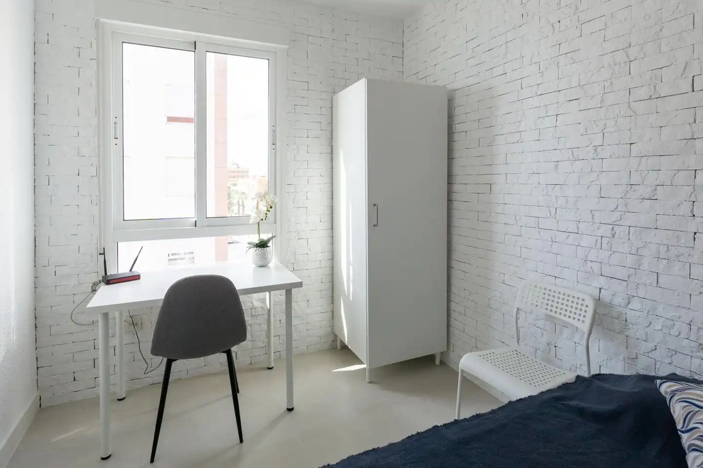 Schlafzimmer von Wohnung zum Verkauf in Santa Pola mit Klimaanlage und Terrasse