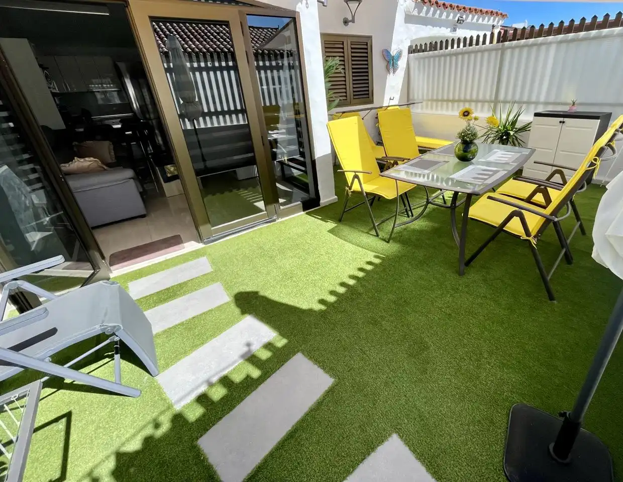 Terrassa de Casa o xalet de lloguer en San Bartolomé de Tirajana amb Aire condicionat, Calefacció i Jardí privat