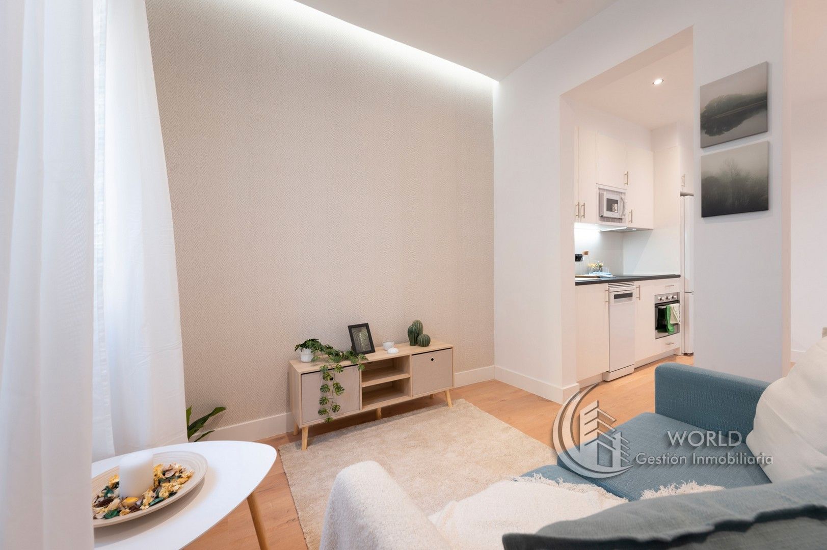 Sala de estar de Piso en venta en  Madrid Capital con Aire acondicionado, Calefacción y Parquet
