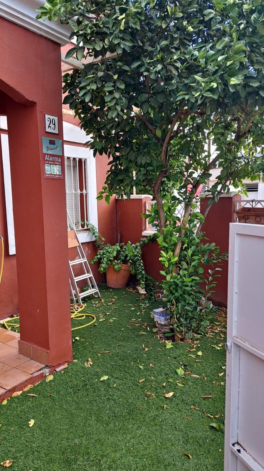 Garden of Single-family semi-detached for sale in Bollullos de la Mitación  with Private garden and Terrace