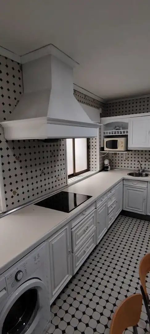 Kitchen of Flat for sale in Salamanca  with Heating, Parquet flooring and Furnished