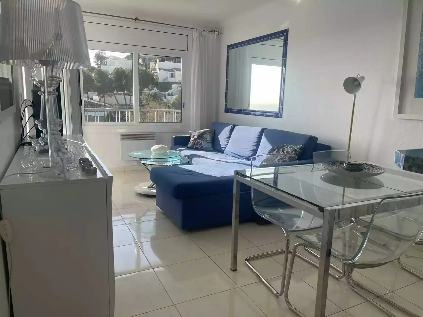 Sala de estar de Apartamento en venta en Roses con Aire acondicionado, Calefacción y Terraza