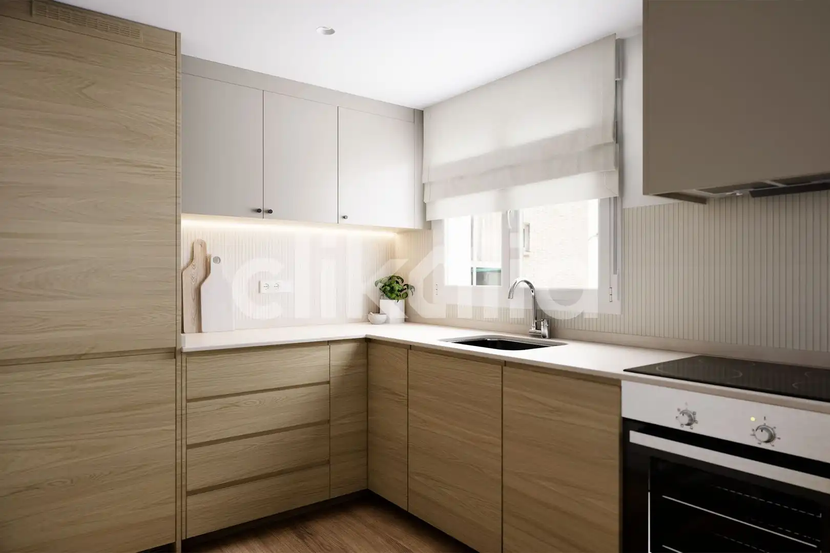 Kitchen of Flat for sale in Madrid  with Air Conditioner, Heating and Terrace