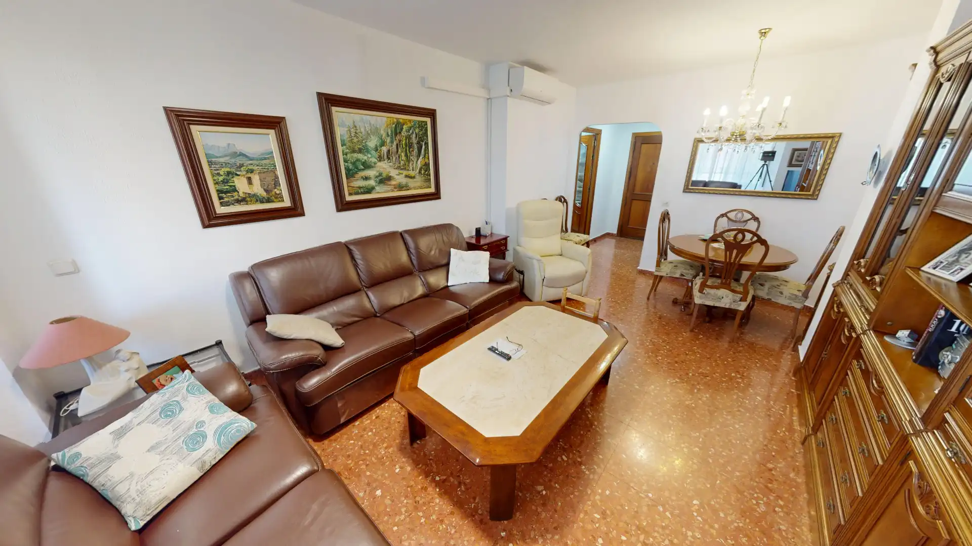 Sala d'estar de Pis en venda en Alicante / Alacant amb Aire condicionat, Moblat i Balcó