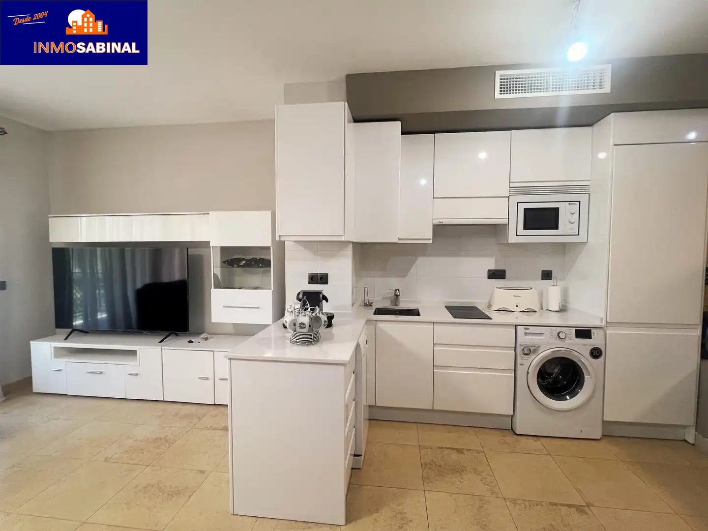 Cocina de Apartamento en venta en Vícar con Aire acondicionado, Calefacción y Jardín privado