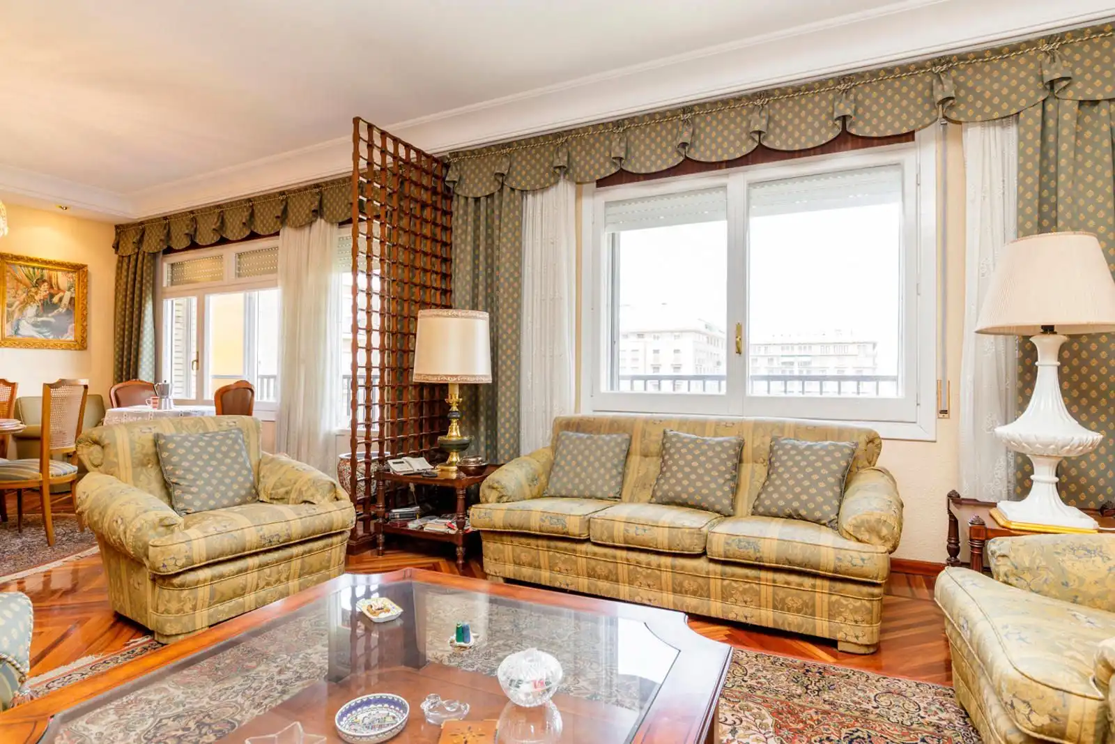 Living room of Flat for sale in Zaragoza  with Air Conditioner, Terrace and Storage room