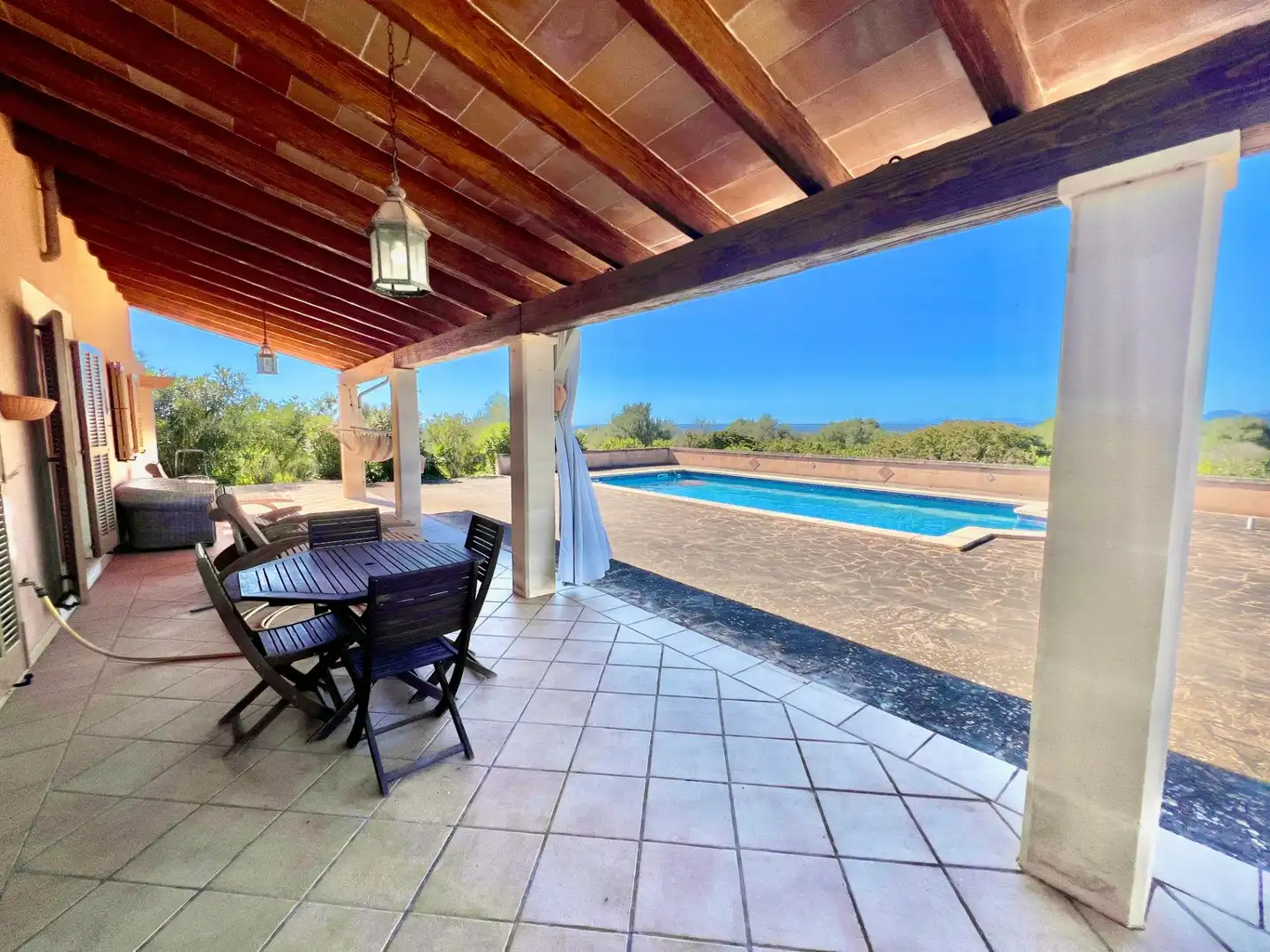 Vista exterior de Finca rústica de alquiler en Campos con Aire acondicionado, Calefacción y Jardín privado