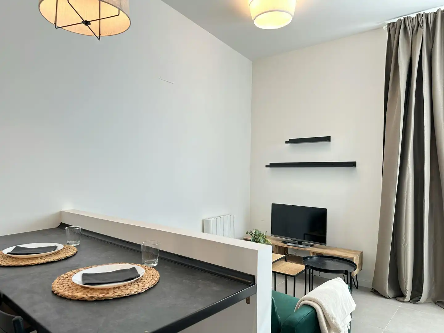 Wohnzimmer von Wohnung zur Miete in Madrid mit Heizung, Möbliert und Waschmaschine