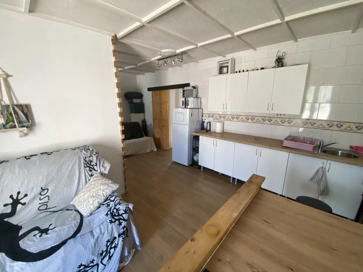 Cocina de Finca rústica en venta en Sax con Aire acondicionado, Calefacción y Jardín privado