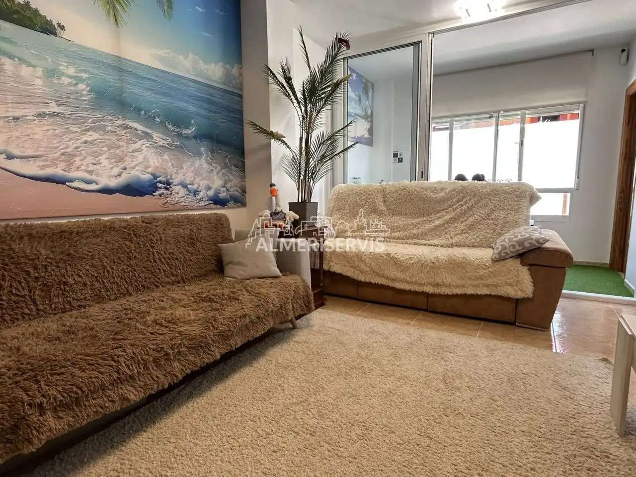 Sala de estar de Piso en venta en Roquetas de Mar