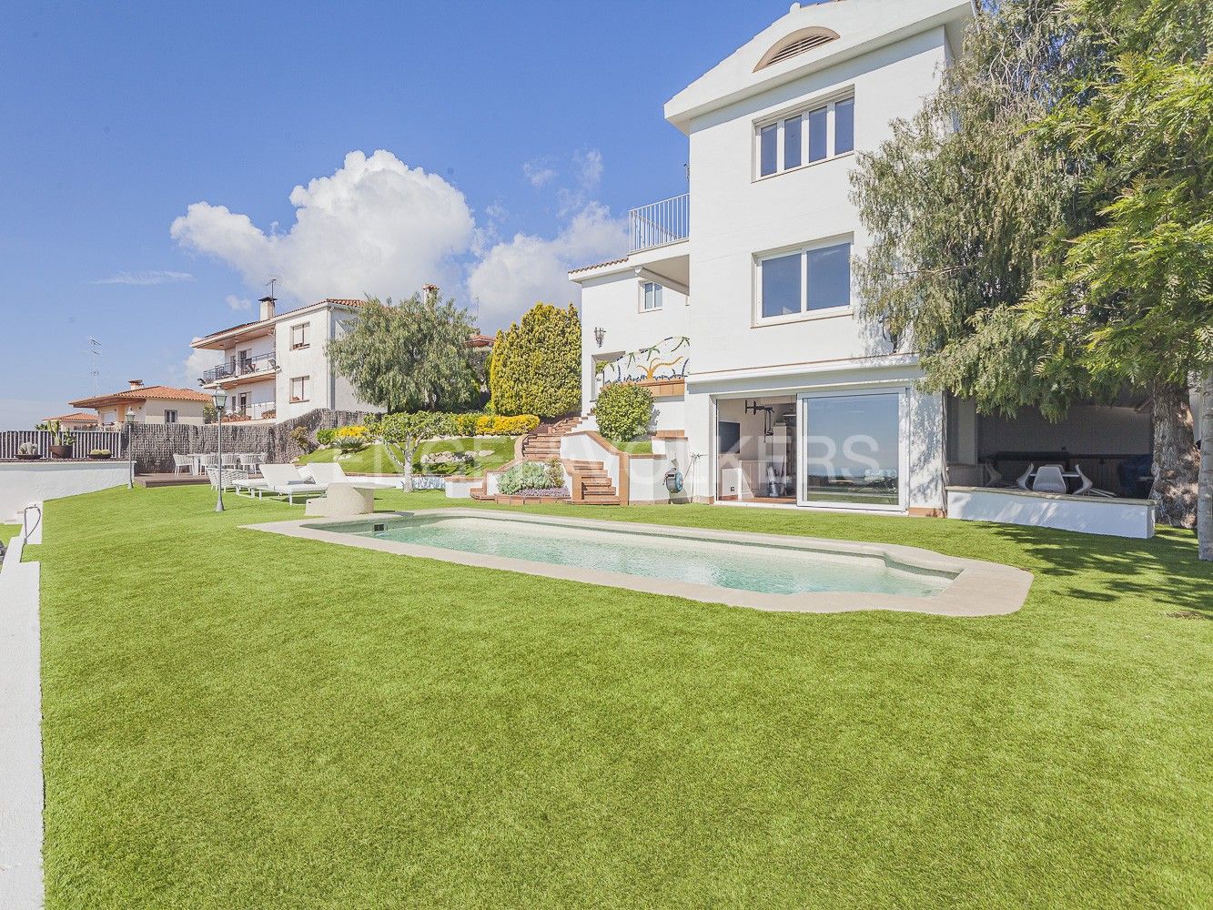 Exterior view of House or chalet for sale in Mataró  with Air Conditioner, Heating and Private garden
