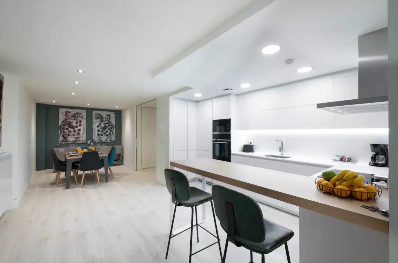 Cuina de Apartament de lloguer en Donostia - San Sebastián  amb Aire condicionat, Calefacció i Parquet