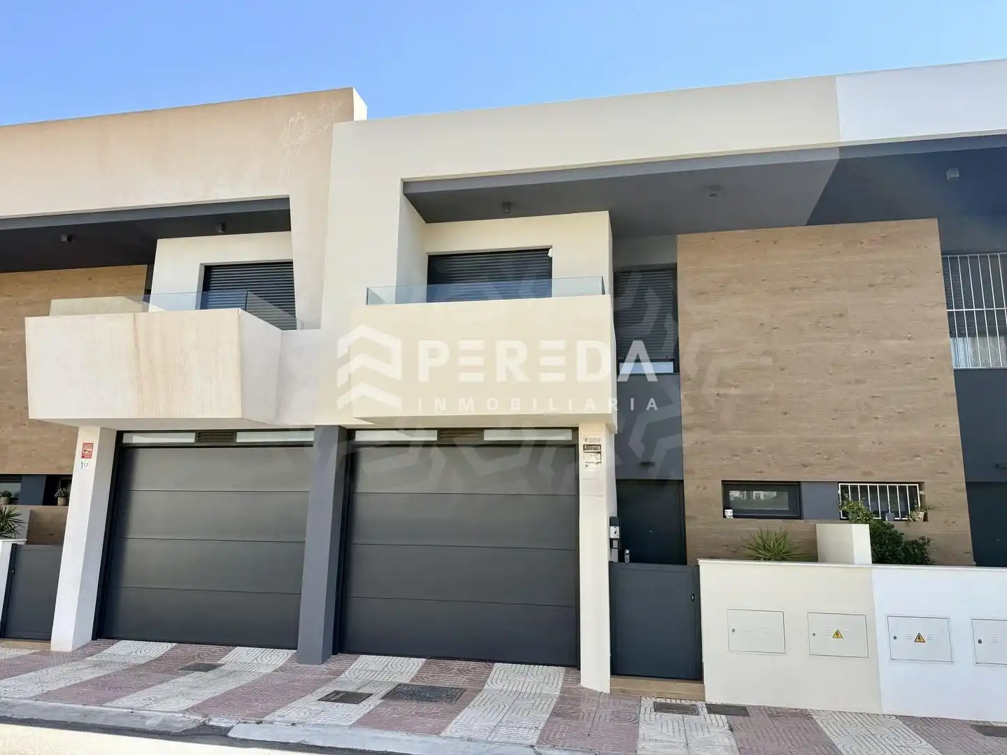Exterior view of Houses for sale in Roquetas de Mar  with Air Conditioner, Private garden and Terrace
