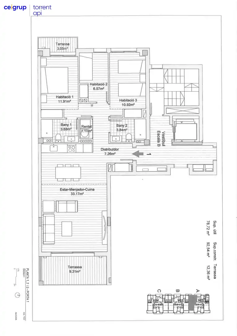 Piso en venta en Pals con Aire acondicionado, Calefacción y Terraza