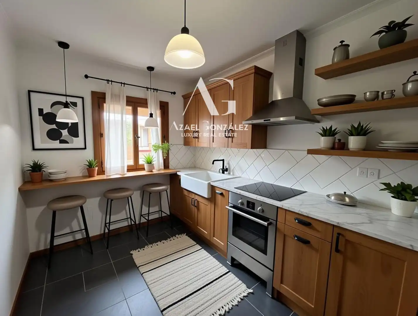Kitchen of Flat for sale in Santander  with Storage room and Furnished