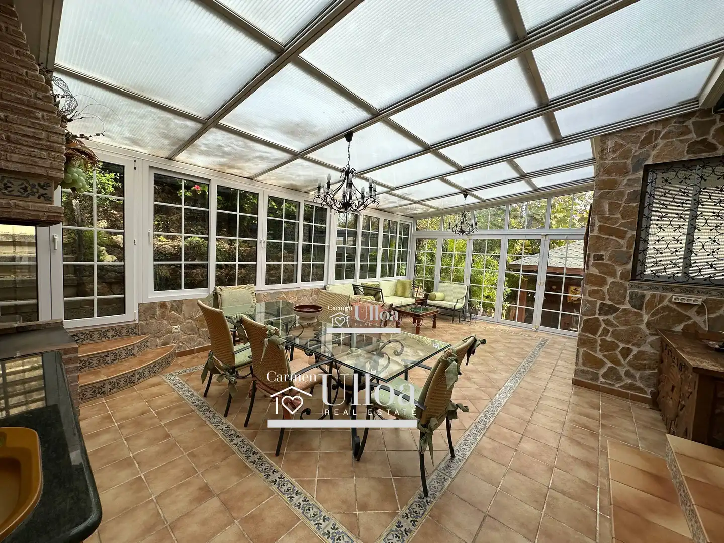 Terrassa de Casa o xalet en venda en Alicante / Alacant amb Aire condicionat, Calefacció i Jardí privat