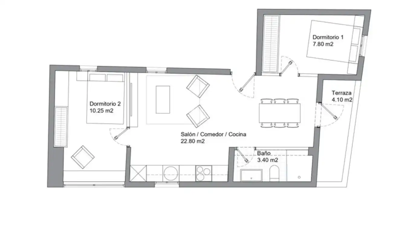 Piso en venta en Madrid con Terraza