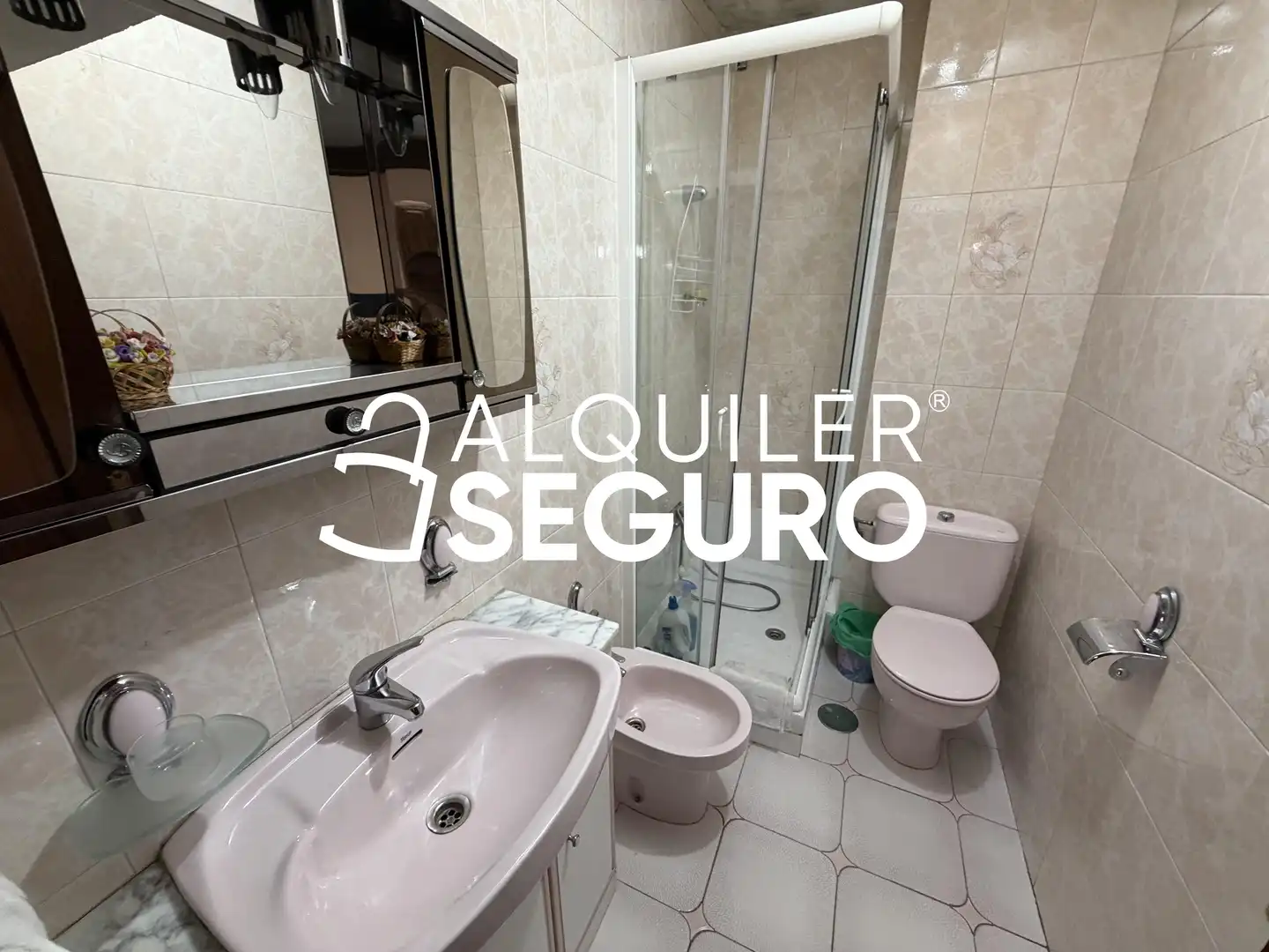 Badezimmer von Wohnung zur Miete in Getafe mit Möbliert