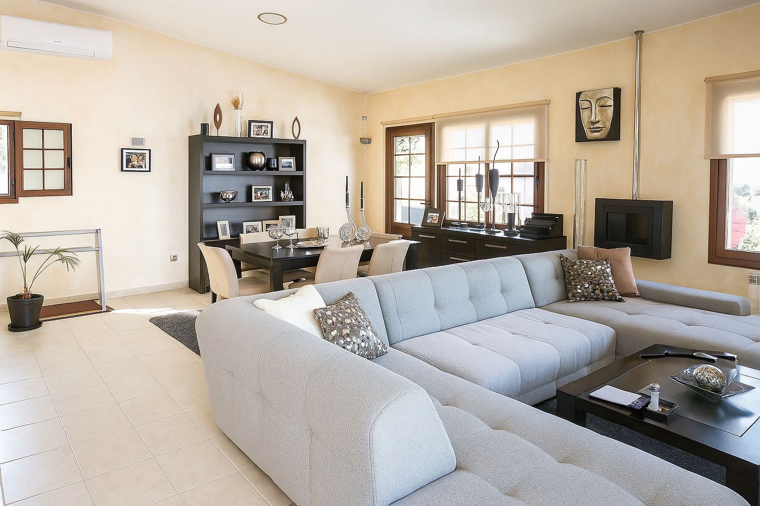 Sala d'estar de Casa o xalet en venda en Valsequillo de Gran Canaria amb Aire condicionat i Terrassa