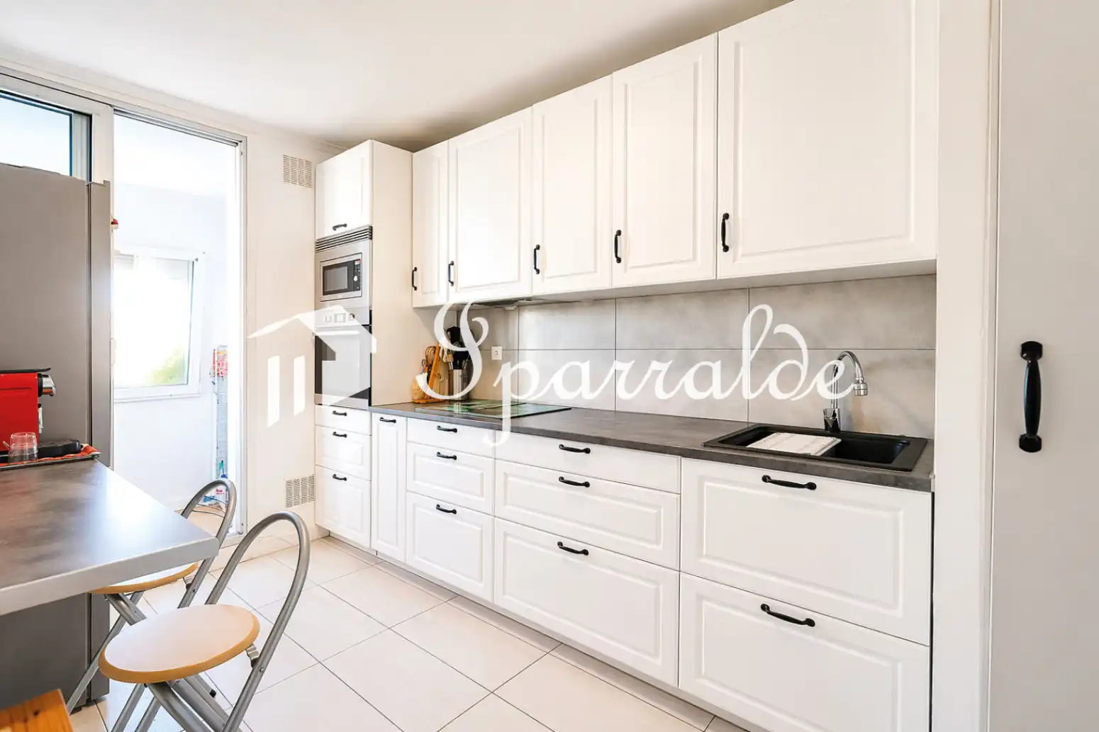 Küche von Wohnung zum Verkauf in Hendaye mit Heizung, Parkett und Abstellraum