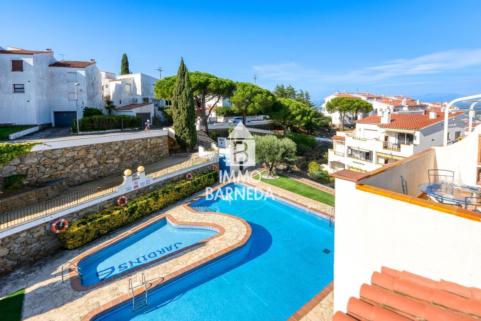 Garden of Flat for sale in Roses  with Air Conditioner, Heating and Terrace