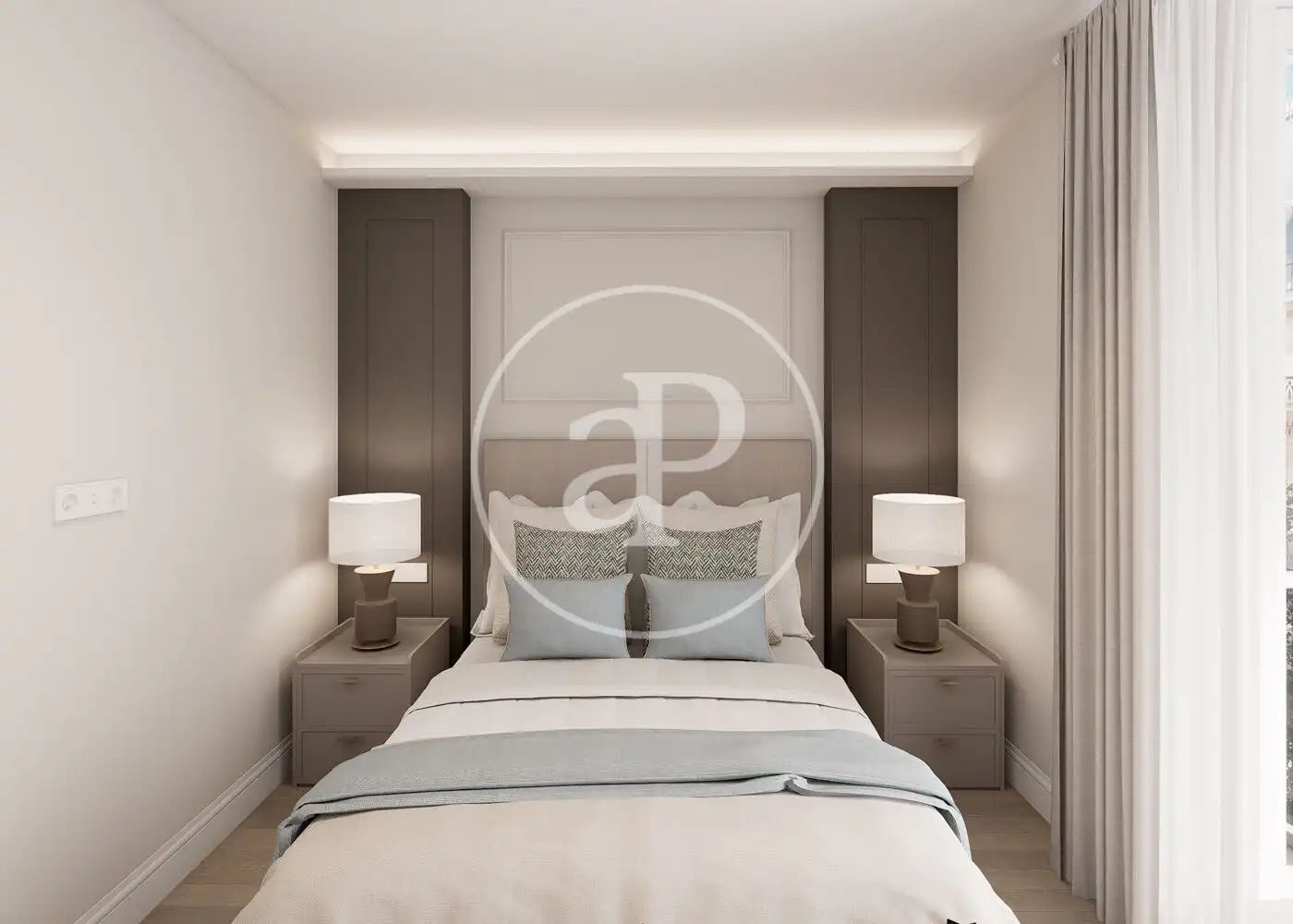 Schlafzimmer von Wohnung zum Verkauf in Madrid mit Klimaanlage, Heizung und Möbliert