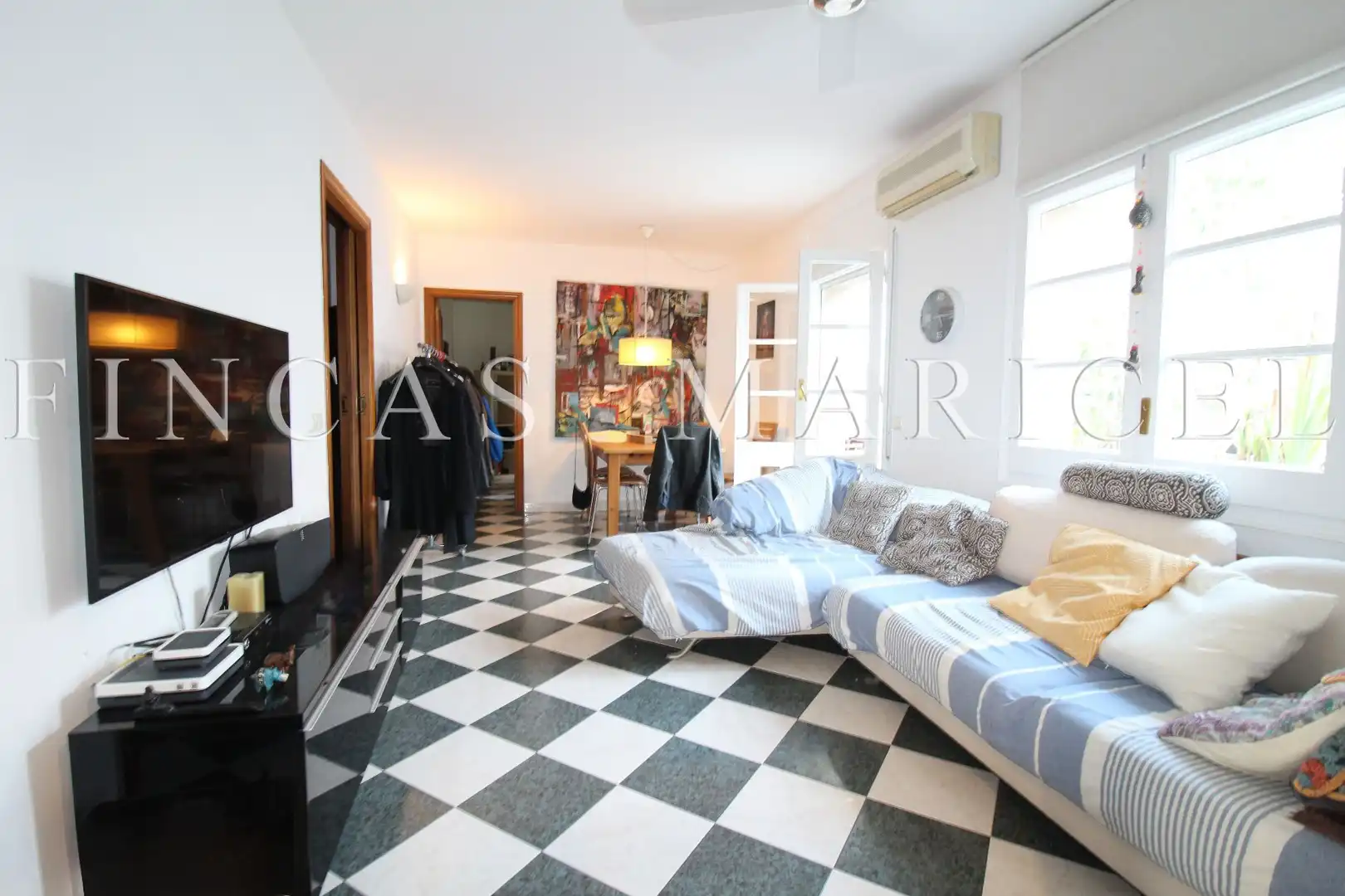 Sala de estar de Ático en venta en Sitges con Aire acondicionado, Calefacción y Terraza