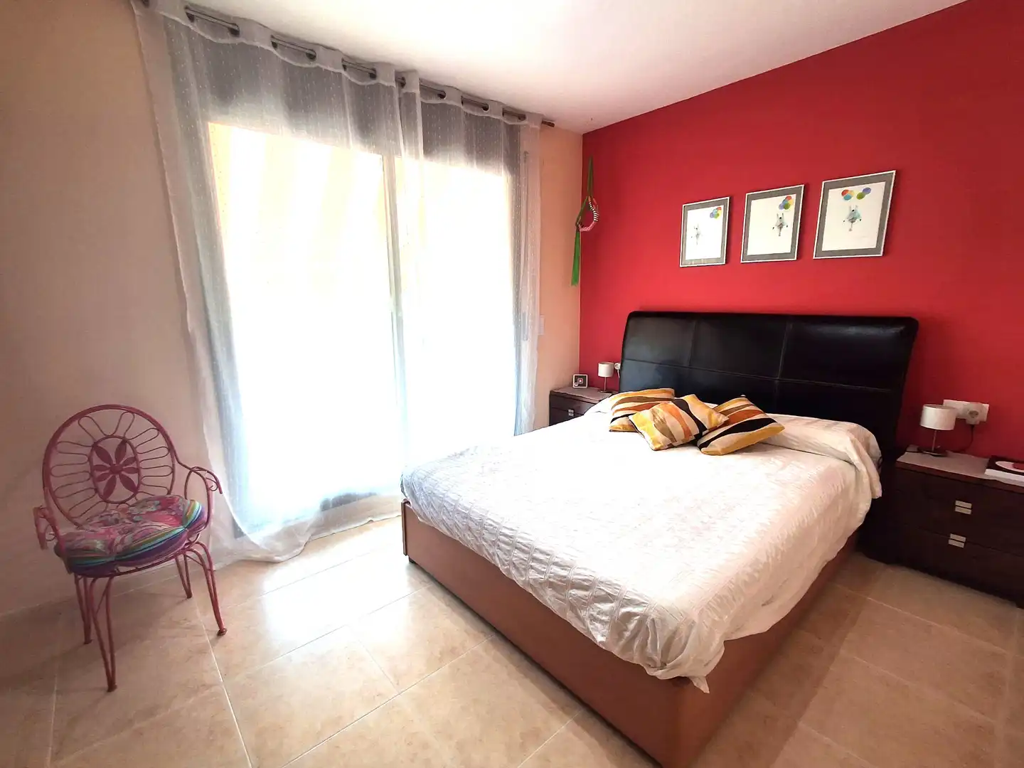 Dormitori de Casa adosada en venda en Mont-roig del Camp amb Aire condicionat, Jardí privat i Terrassa