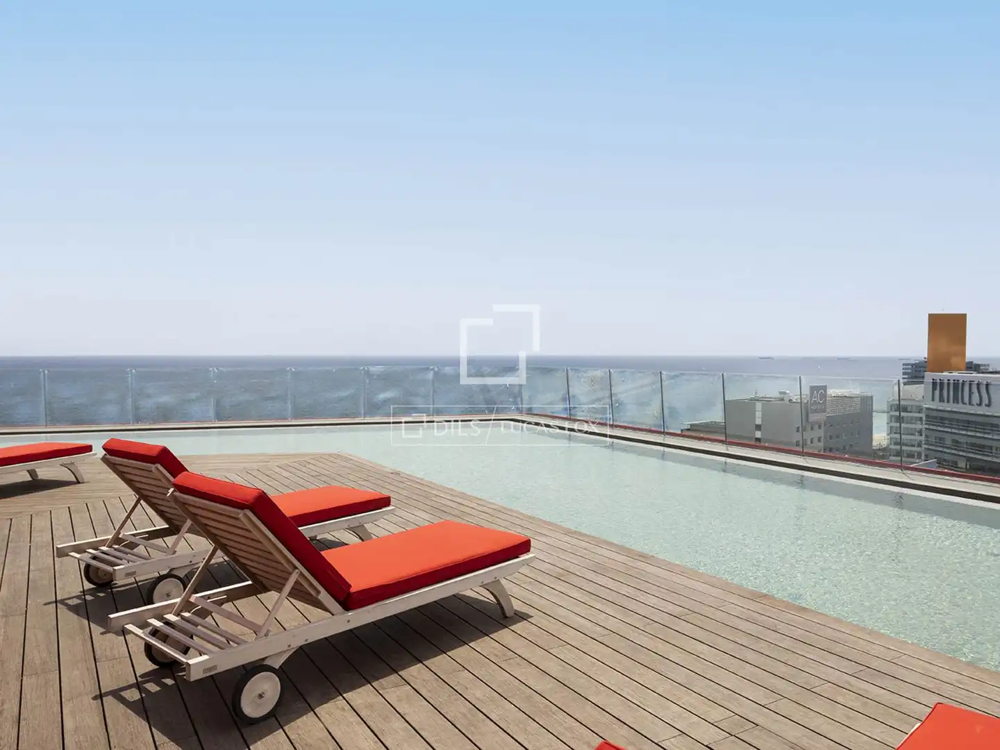 Piscina de Piso de alquiler en Barcelona con Aire acondicionado, Calefacción y Terraza