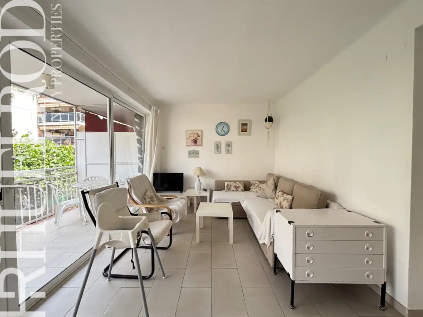Living room of Flat for sale in Tossa de Mar  with Heating, Terrace and Furnished