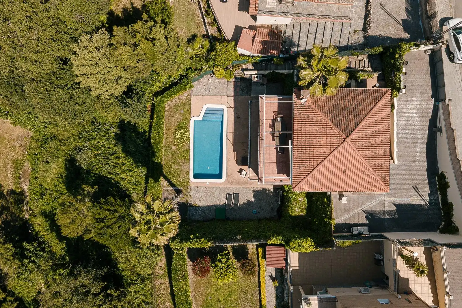 Piscina de Casa o xalet en venda en Caldes de Montbui amb Calefacció, Jardí privat i Terrassa