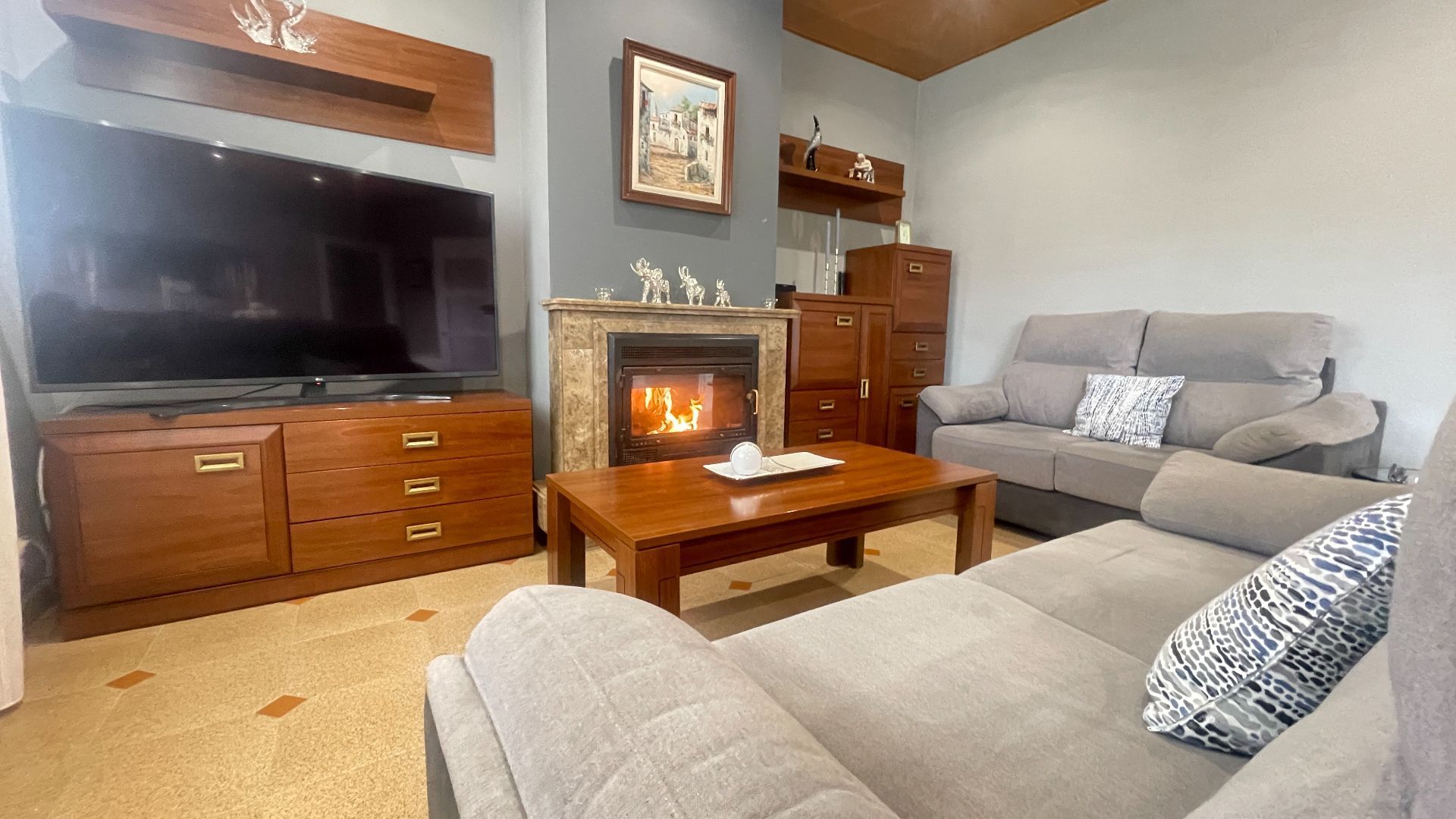 Sala d'estar de Casa o xalet en venda en Rubí amb Calefacció, Jardí privat i Terrassa