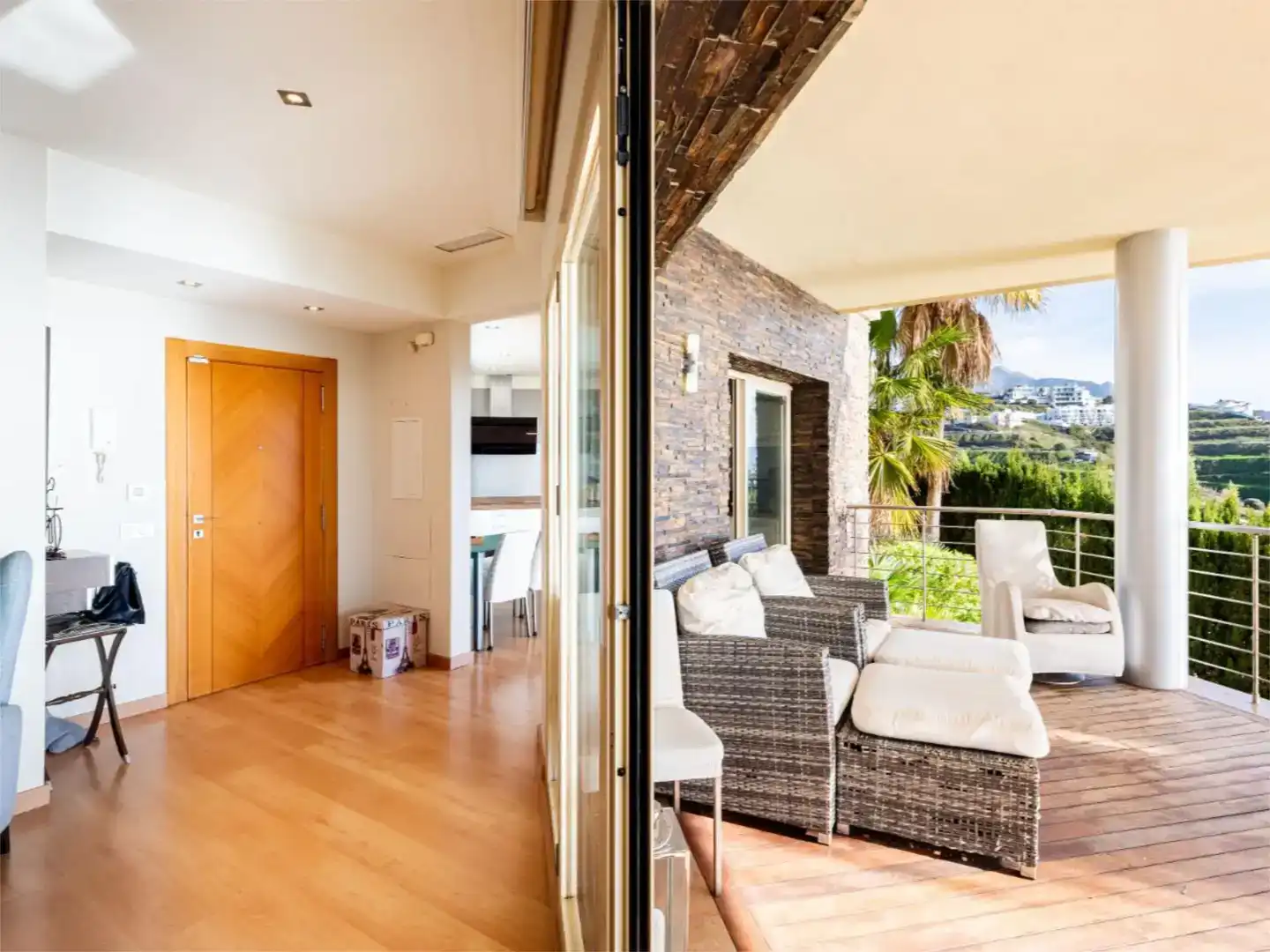 Terrasse von Wohnung zum Verkauf in Torrox mit Klimaanlage, Schwimmbad und Balkon