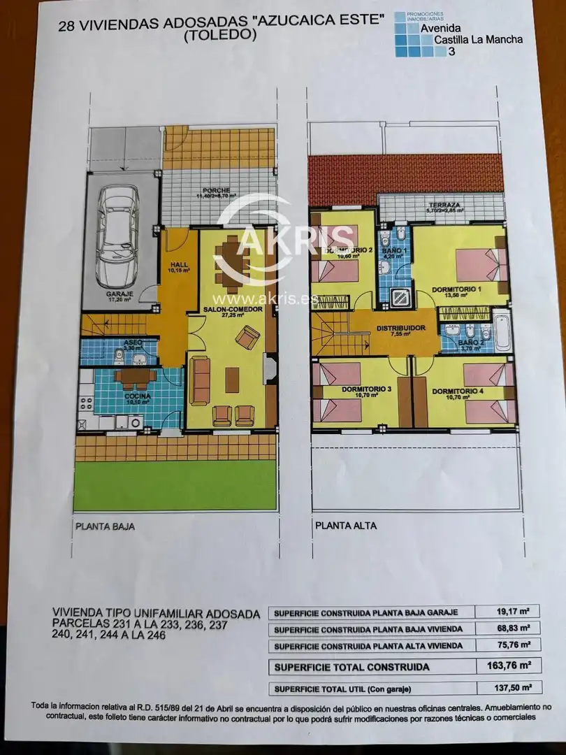 Casa adosada en venda en Toledo amb Aire condicionat, Jardí privat i Terrassa