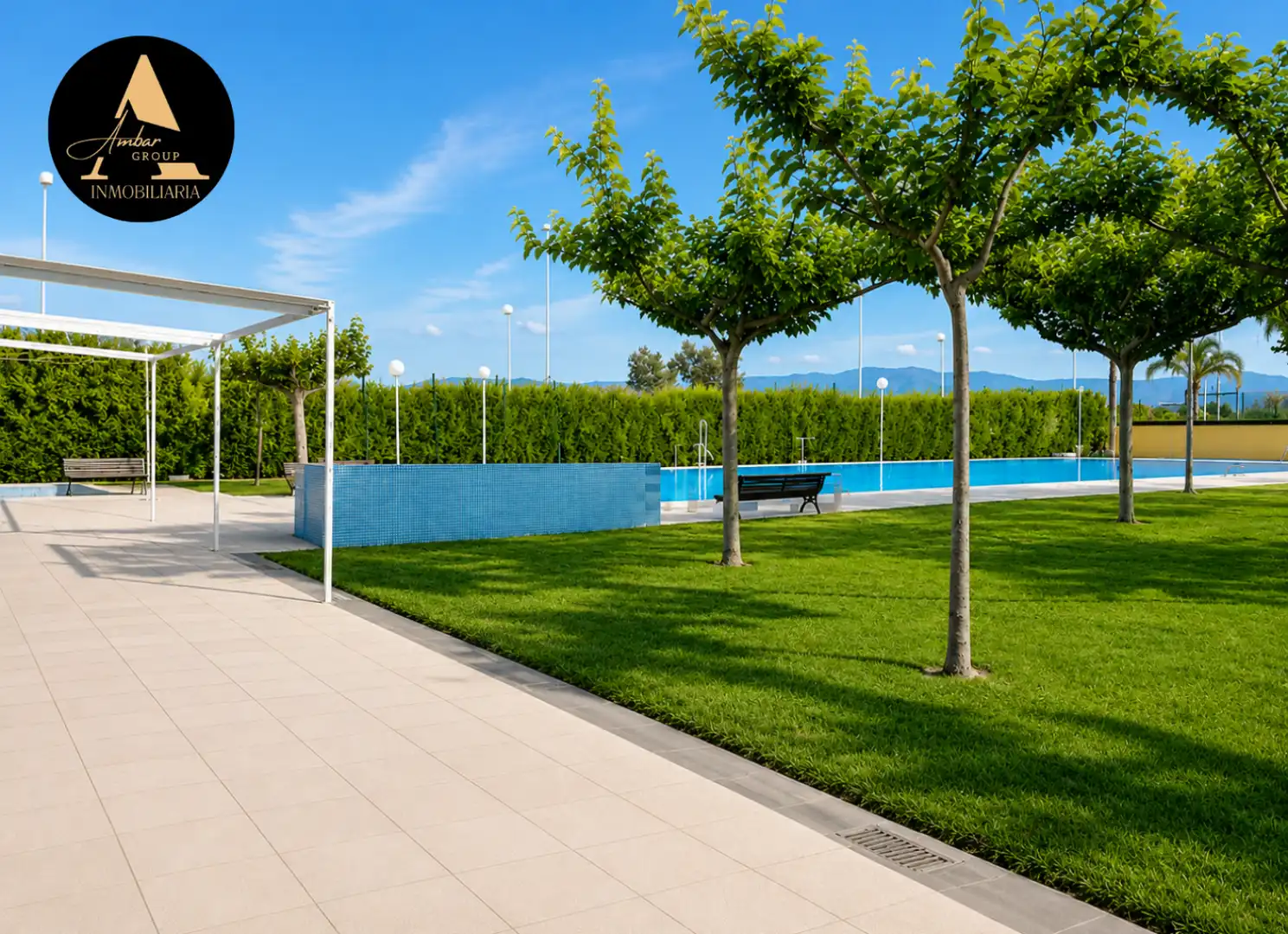 Schwimmbecken von Wohnung zur Miete in Sagunto / Sagunt mit Privatgarten, Terrasse und Möbliert
