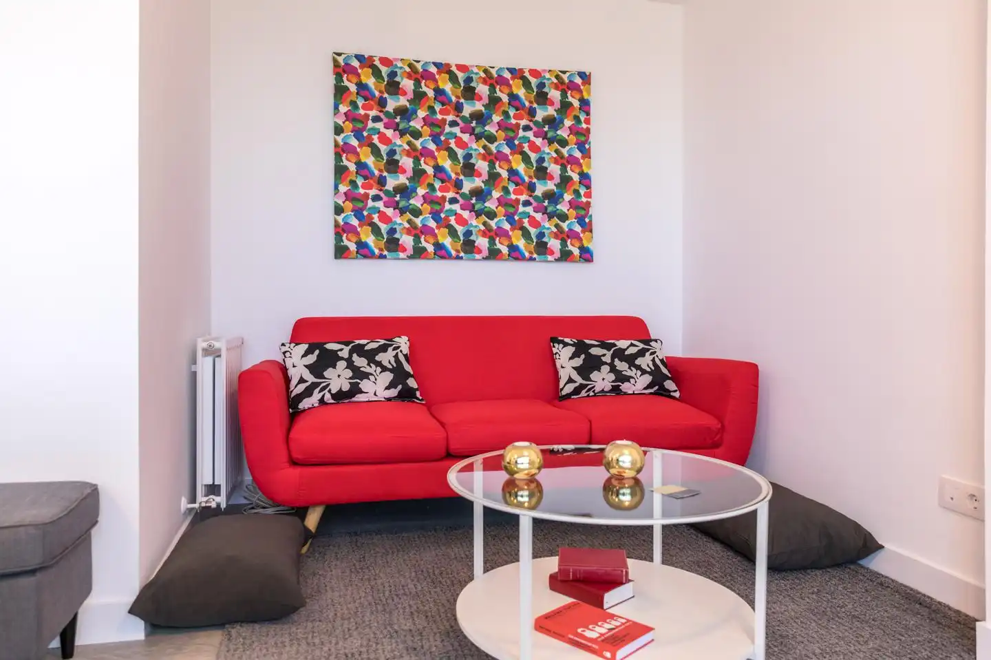 Sala d'estar de Àtic de lloguer en Madrid amb Aire condicionat, Calefacció i Parquet