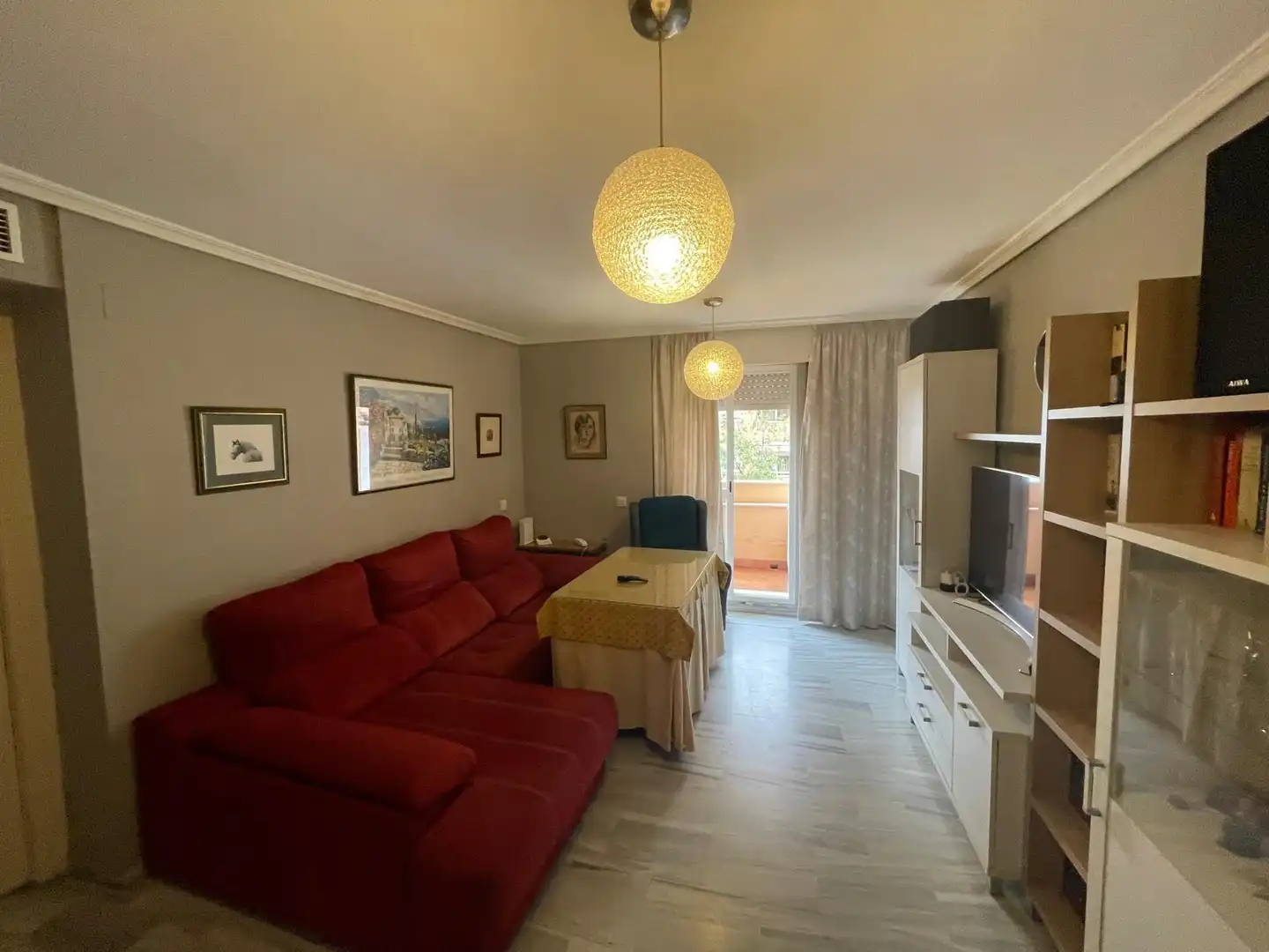 Sala d'estar de Pis de lloguer en Sevilla amb Aire condicionat, Calefacció i Terrassa