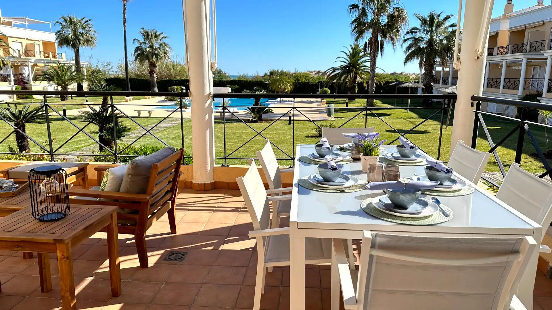 Terrassa de Apartament de lloguer en Oliva amb Aire condicionat, Calefacció i Terrassa