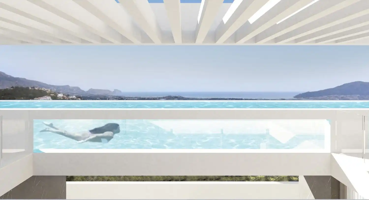 Piscina de Piso en venta en La Nucia con Terraza