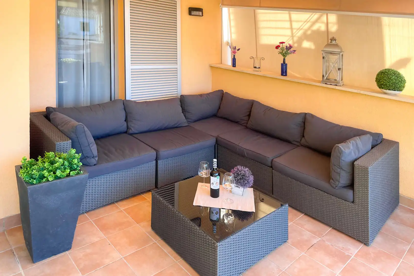 Terrace of Flat for rent in Capdepera  with Air Conditioner, Terrace and Furnished